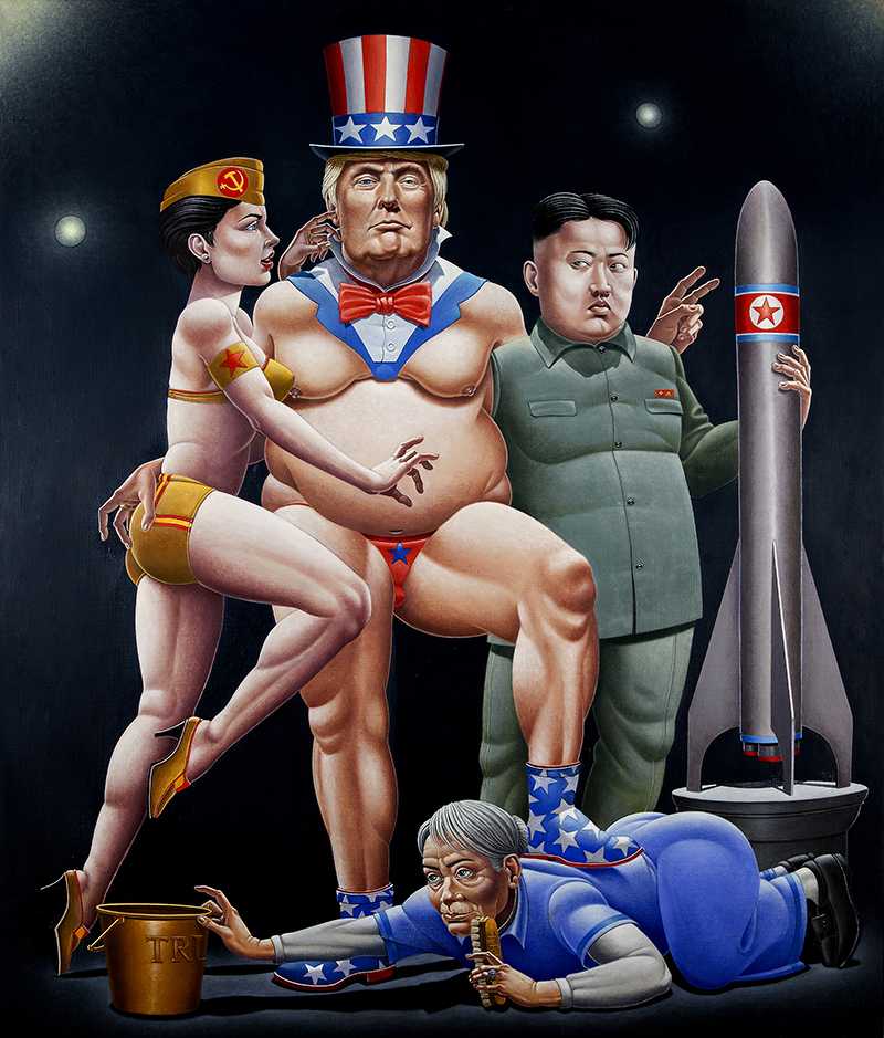 3 picks for October ArtHop: Mac Mechem takes on Trump at Fig Tree Gallery