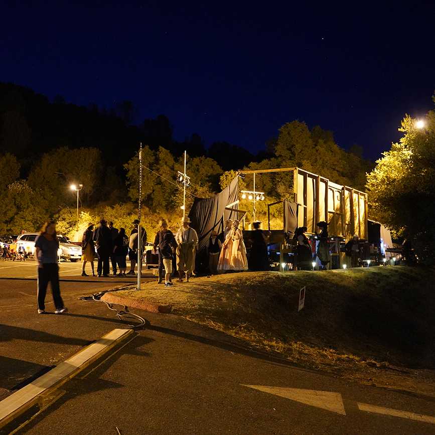 Review: Golden Chain Theatre's cheerfully bonkers 'Drive-in Melodrama' means never having to leave the parking lot