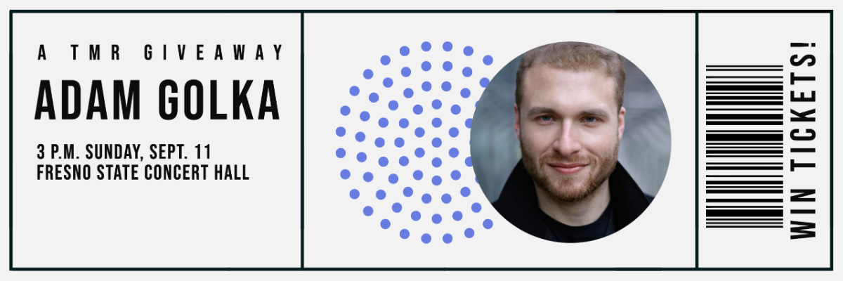 Win tickets to Adam Golka's piano performance at Philip Lorenz International Keyboard Concerts season opener